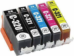 特価！！BCI-321+320/5MP 染料 5色セット キヤノン対応 互換インク 残量表示機能付