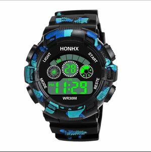 スポーツ腕時計　腕時計　時計　デジタル式 LED デジタル腕時計　デジタル 自転車　スポーツ アウトドア キャンプ　ランニング　2