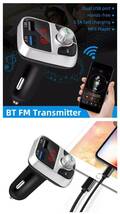 FMトランスミッター Bluetooth 充電器　充電　二台同時充電　音楽再生　ハンズフリー　スマホ シガーソケット　SDカード　 USB 　車載_画像5