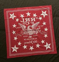 【希少】極美品 RRL 30th ANNIVERSARY BANDANNA ダブルアールエル イーグル スター 30周年記念 限定 リミテッド バンダナ 非売品_画像3