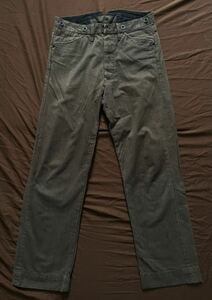 【傑作】極美品 RRL STRIPE WORK TROUSER ダブルアールエル ストライプ 杢 斑 ワークトラウザー パンツ 2010年製 28