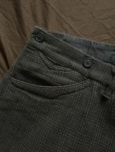 【希少】美品 RRL ROSARIO PLAID CHECK TROUSER ダブルアールエル ジョニーデップ ストライプ バックルバック トラウザー パンツ 31_画像4