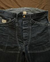 【希少】美品 RRL RIGID CARPENTER PANTS ダブルアールエル ジョニーデップ リジッド バックルバック トラウザー デニム 2012年製 29_画像2