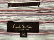 ＊ポールスミス Paul Smith マルチカラー ストライプ 総柄 長袖 シャツ トップス M　　　　　 BJBD.B_画像7