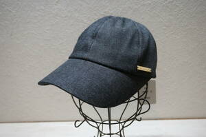 【N41-1.O】タグ付き！ Athena New York アシーナニューヨーク デニム系 キャップ Jackie Black サイズ:M UVCUT 定価:26400円 袋付き