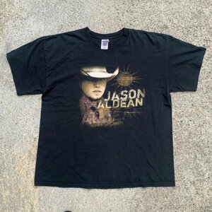 【XL】JASON ALDEAN ツアー バンドTシャツ ブラック 黒■ジェイソン・アルディーン カントリー アメリカ古着