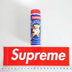 Supreme ノベルティ シャボン玉 21SS 非売品 送料無料!! ボックスロゴ ステッカー 2点セット PUSTEFIX シュプリーム boxlogo