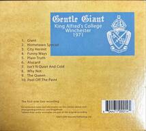 【CD】Gentle Giant ジェントル・ジャイアント / King Alfred's College 1971_画像5