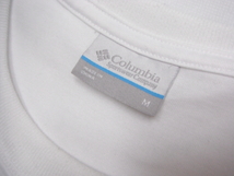 Columbia コロンビア 半袖 Tシャツ M ホワイト 白 ロゴ メンズ 定形外郵便全国一律250円 H10-A_画像4