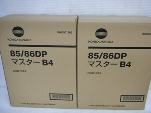 Новая Konica Minolta Konica Minolta Genuine 85/86DP Master B4 250 Версия x 2 Peee 2 Box Set Z-B)