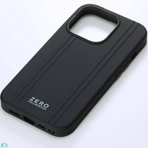 ブラック 背面型 iPhone 15 Pro ZERO HALLIBURTON Hybrid Shockproof Case ケース カバー MagSafe対応 ストラップホルダー付属