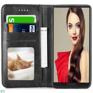 ブラック シンプル 手帳型 高品質 PUレザー オッポ OPPO Reno10 Pro 5G 全面保護 財布型 スタンド機能 カード収納 ケース カバー