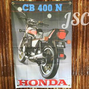 CB400N ホンダバナーフラッグ ガレージ 当時物 旧車 K1 K0 FOUR Z1 Z2 KZ CB GPZ FX CBX KH マッハ H1 H2 モンキー GT サンパチ 400F BB2