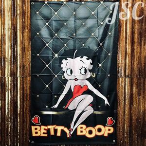 ベティ BETTY バナー 看板 フラッグ アメカジ 古着 アメリカン雑貨 レトロ アンティーク フィギュア ハーレー アメ車 ガレージ 世田谷 BC19