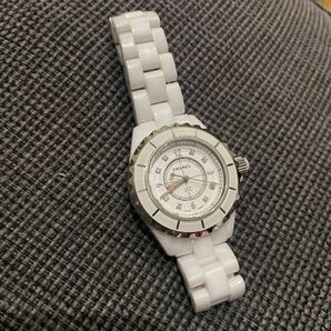 J12 8Pダイヤ 腕時計 レディース ホワイトセラミック