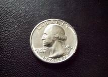 アメリカ合衆国　ワシントン25セントコイン　1776-1976年　D刻印　送料無料（8262）USA 貨幣　硬貨　クオーターダラー　ドル　　_画像1