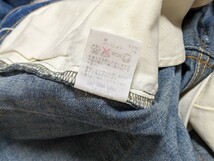 ■LOUNGE LIZARD ラウンジリザード / STRETCH DENIM / 日本製 メンズ / インディゴ USED加工 ストレッチ スリム デニムパンツ size 1_画像4