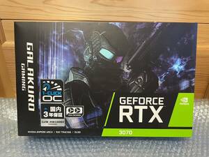 新品未開封★玄人志向 GALAKURO GAMING GG-RTX3070-E8GB/OC/DF2 RTX 3070