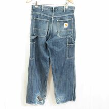 90s 00s Carhartt デニム ペインターパンツ size32/カーハート　0201_画像4