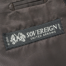 大人の色気『SOVEREIGN』セットアップスーツ 48(L相当) ブラウン 日本製 総裏地 UNITED ARROWS メンズ 管理278_画像5