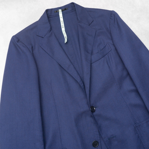 都会派デザイン『TOMORROWLAND』テーラードジャケット 46(M相当) ブルー 春夏 トゥモローランド メンズ 管理262の画像2