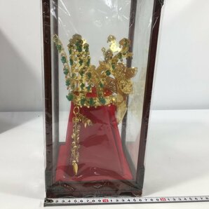 天馬塚金冠 ２４K GOLD PLATED ガラスケース入り 箱付（ダメージ有） 保管品 TH3.008の画像5