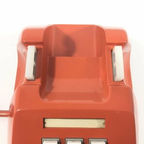 電話機  オレンジ  ボタン式  60I-P  メーカー不明  昭和レトロ  現状品  CJ2.011 /05-1の画像6