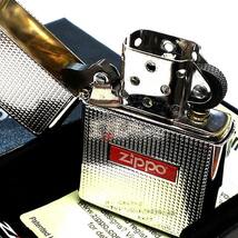 ZIPPO ドット＆ロゴ 両面細密加工 ジッポ ライター ロゴ シルバー シンプル おしゃれ 銀 かっこいい DOT＆LOGO 美しい メンズ_画像4