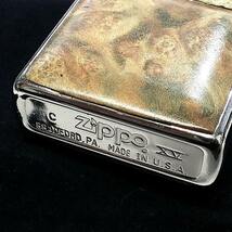 ZIPPO ライター 一点物 1999年製 花梨 両面貼り 絶版 レア ジッポ シルバー おしゃれ 廃盤 ヴィンテージ_画像2