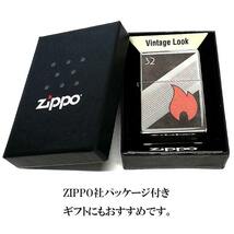 ZIPPO 1937フラットトップ 32フレーム ジッポ ライター 炎柄 かっこいい シルバー ハイポリッシュクローム 32Flame おしゃれ_画像6