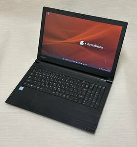 【美品】東芝 Dynabook B65/DN Core i7-8650U/16GB/500GB HDD/Windows11Pro/DVDマルチ/WiFi/15インチHD+/SDスロット/マウス他(管理番号33)