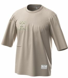 O size hyumeruHAP5 minute sleeve T-shirt HAP4183 beige 