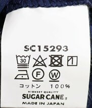 SugarCane (シュガーケーン) Cotton Weather Cloth Sports Jacket / コットン スポーツジャケット sc15293 美品 ネイビー size 36_画像9