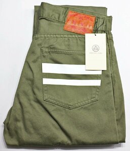 MOMOTARO JEANS (桃太郎ジーンズ) Lot 0302SP セルビッチウェポン 出陣スリムストレートパンツ 美品 オリーブ w30 / チノパン