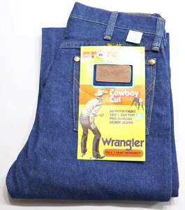 Wrangler (ラングラー) Lot 13MWZ / Original Fit Cowboy Cut カウボーイカット デニムパンツ USA製 未使用品 ワンウォッシュ w30