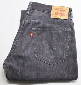 Levi's (リーバイス) Lot 505 レギュラーフィット コーデュロイパンツ 00505-1013 コロンビア製 チャコール w32