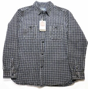 Studio D'artisan (ステュディオダルチザン) AJIRO DENIM SHIRT / 網代デニムシャツ Lot D5688 未使用品 SUMI size 38 / スミ