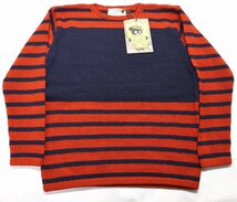 Bo's Glad Rags (ボーズグラッドラグス) Border Sweater / クルーネックボーダーセーター K19-01NV 未使用品 size M / バーンストーマーズ_画像1