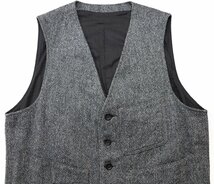 Workers K&T H MFG Co (ワーカーズ) Vest Oatmeal / ツイードベスト 美品 オートミール size 36(S)_画像4