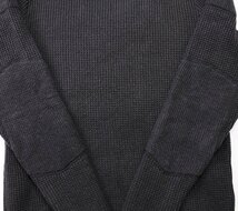 ADDICT CLOTHES (アディクトクローズ) PADDED WAFFLE COTTON KNIT / パデッドワッフル コットンニット ACV-KN01 美品 ブラック size 36_画像5