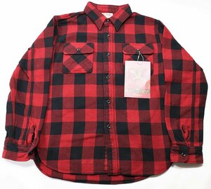 Deluxeware (デラックスウエア) HV-00...50s BUFFALO CHECK / バッファローチェック 未使用品 レッド size L / ヘビーネル