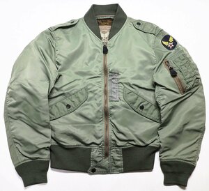 HOUSTON (ヒューストン) L-2B FLIGHT JACKET / L-2B フライトジャケット Lot 5L-2BX 美品 セージ size S / SAGE