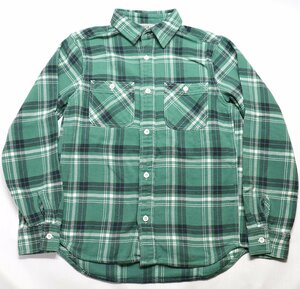 FIVE BROTHER (ファイブブラザー) HEAVY FLANNEL WORK SHIRTS / ヘビーネル ワークシャツ #152060 美品 グリーン size S