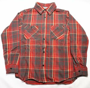 FIVE BROTHER (ファイブブラザー) HEAVY FLANNEL WORK SHIRTS / ヘビーネル ワークシャツ #152160 美品 レッド size M