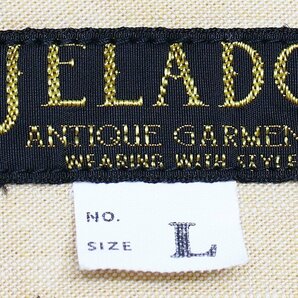 JELADO (ジェラード) Stand Collar Shirt “Ellis” / スタンドカラーシャツ エリス AG62102 未使用品 イエロー size Lの画像6