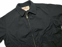 SugarCane (シュガーケーン) Cotton Weather Cloth Sports Jacket / コットン スポーツジャケット sc15293 美品 ブラック size 36_画像4