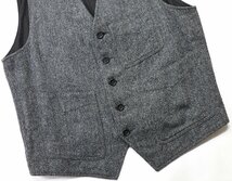 Workers K&T H MFG Co (ワーカーズ) Vest Oatmeal / ツイードベスト 美品 オートミール size 36(S)_画像5