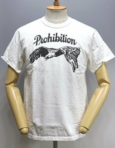 Deluxeware (デラックスウエア) DXT-2202...PROHIBITION / プロヒビション クルーネックTシャツ 未使用品 WHITE size L / ホワイト