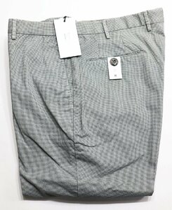 PT TORINO (ピーティートリノ) NO PLEATS SLACKS EVO FIT / ノープリーツ スラックス マイクロファンシープリント 未使用品 GRAY size 50