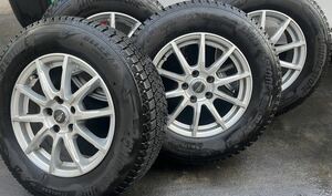 215/70R16 A-TECH シュナイダー　6.5J 38 ブリザックDM-V3 4本セット　青梅ICそば　アルファード　アウトランダー　デリカ　スタッドレス